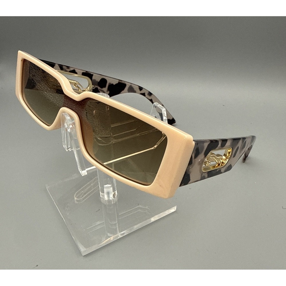 Square Pink Leopard NEW Sunglasses Retro Rock Hip Hop Shade Glasses Gorpcore HOT